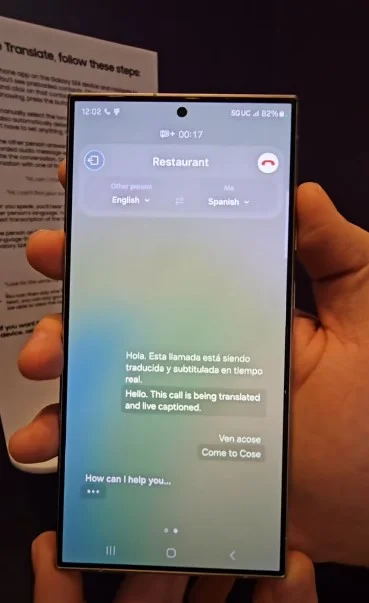 Cómo traducir llamadas con tu Samsung Galaxy S24