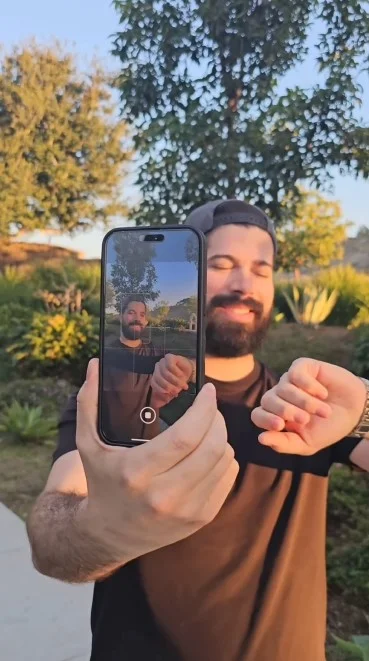 capturas de selfis con cámara principal de iPhone y apple Watch