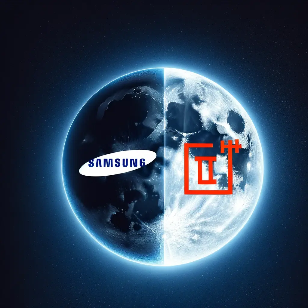 Zoom lunar Samsung Galaxy s24 ultra vs OnePlus 12