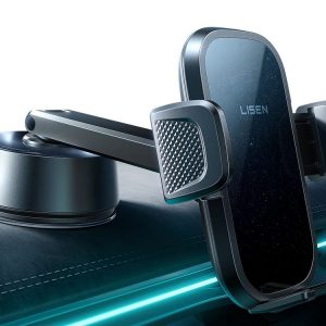 Soporte de celular para auto con succión eléctrica