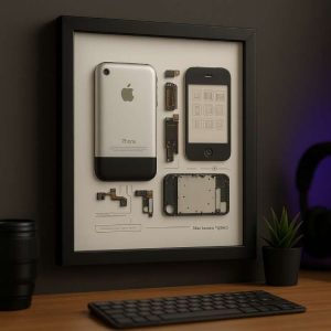 iPhone 2G enmarcado El regalo que me llegó por Apple