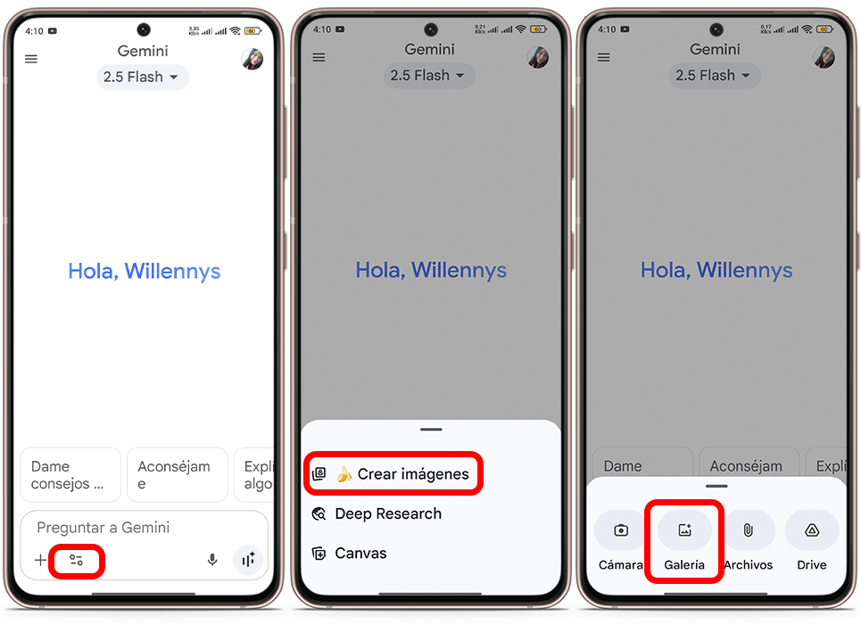 Pasos para convertir fotos en hologramas con Gemini 
