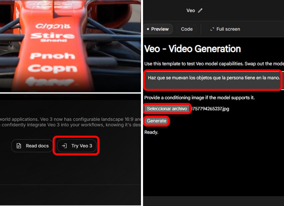 Pasos para hacer que tus imágenes de hologramas se muevan con Veo 3