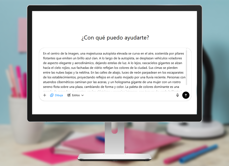 Significado correcto de un prompt para fotos ChatGPT