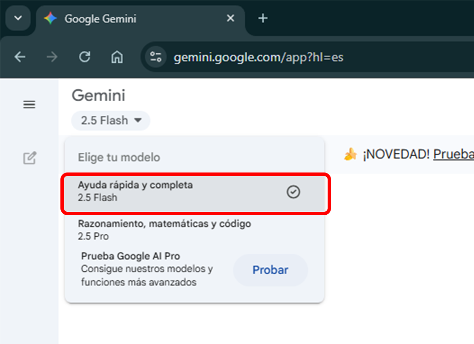 Esta es la versión de Gemini que necesitas para crear fotos hologramas