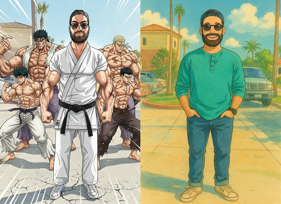 Estos son dos estilos de imágenes que puedes generar con ChatGPT