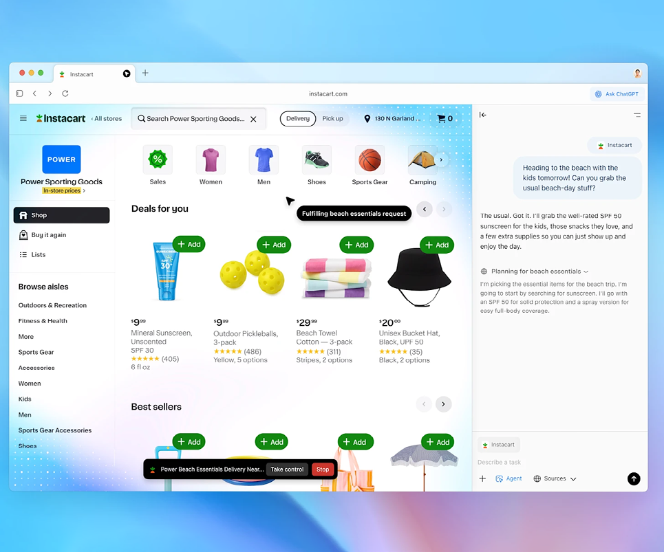 ChatGPT Atlas - Una web inteligente