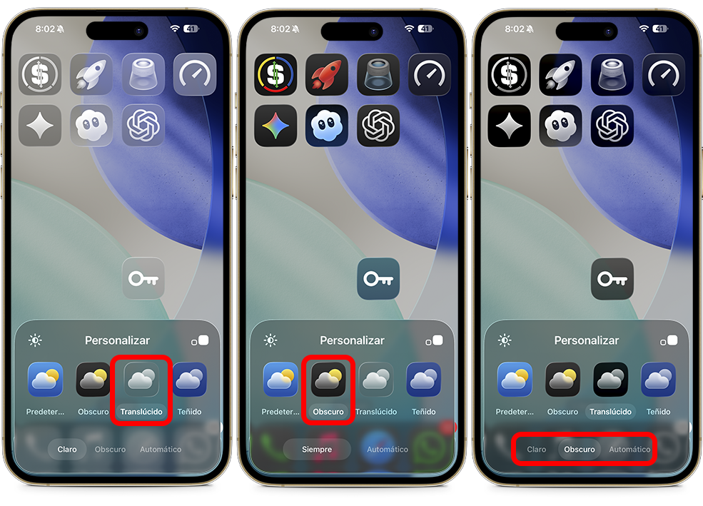 Cómo activar Liquid Glass en iPhone - Elige uno de los modos disponibles