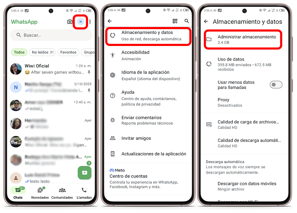 Cómo eliminar los archivos basura de WhatsApp -  Limpia los archivos de los canales de WhatsApp
