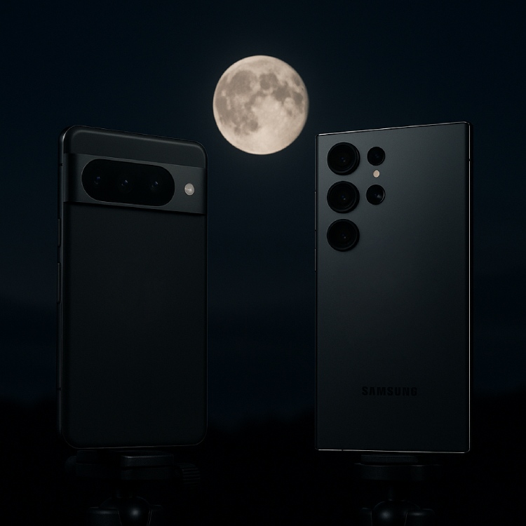 El mejor móvil para fotografiar la luna Pixel vs samsung
