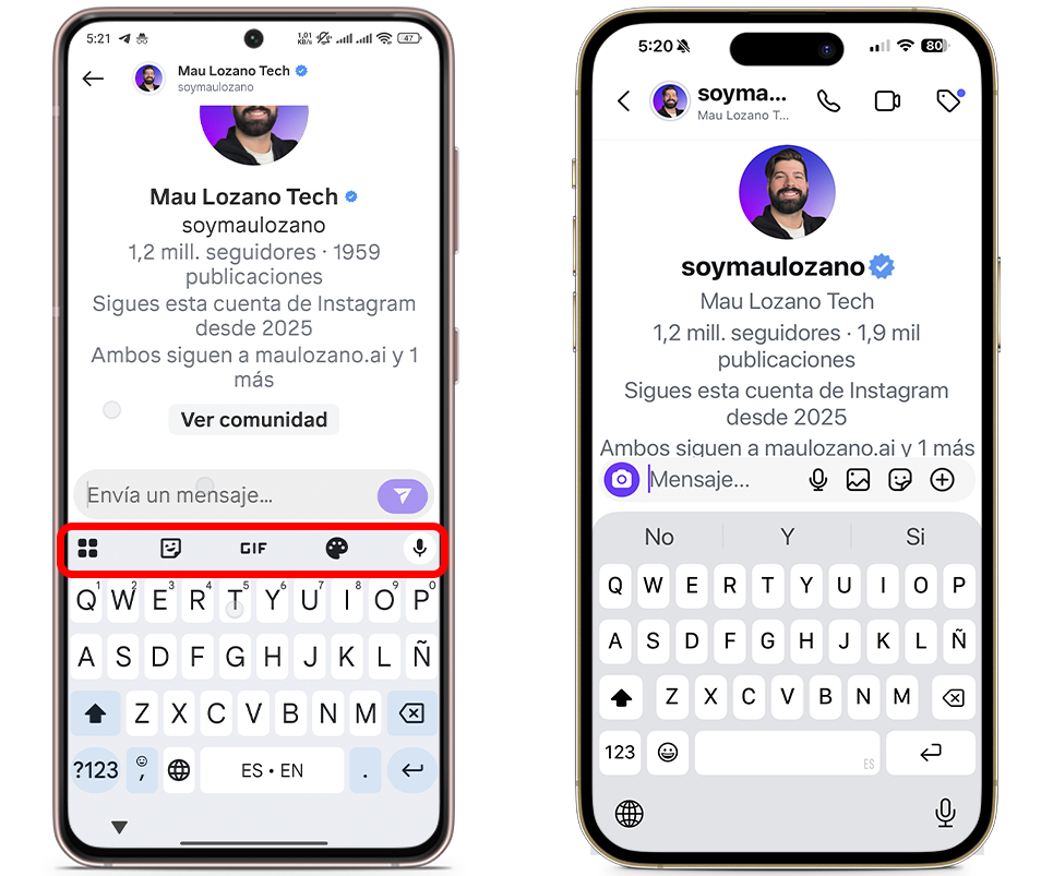 Funciones de Android que extraño en mi iPhone - Un teclado más completo y personalizable