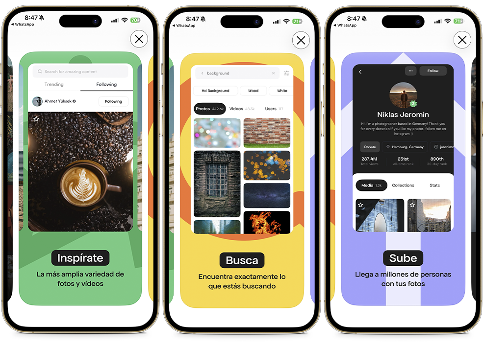 Aplicaciones para descargar fondos de pantalla de iOS 26 - Pexels