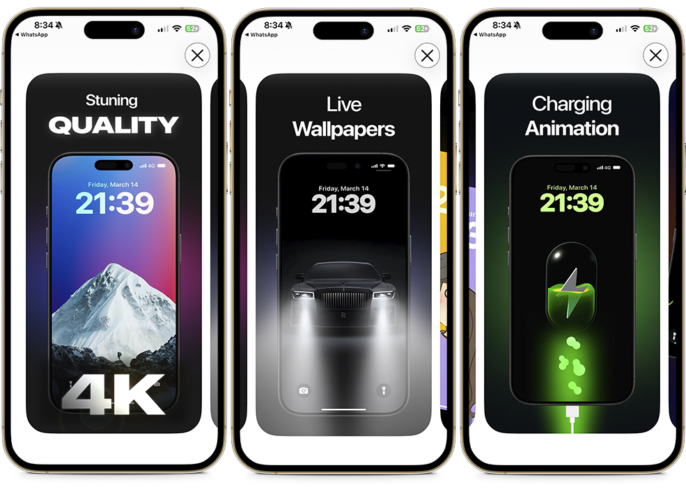 Aplicaciones para descargar fondos de pantalla de iOS 26 - Wallpics