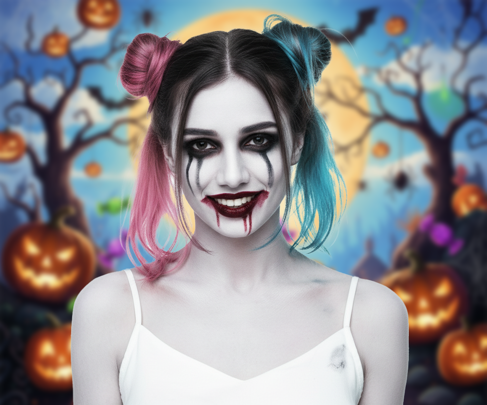 Prompts paracara de fantasma en Gemini - Harley Quinn