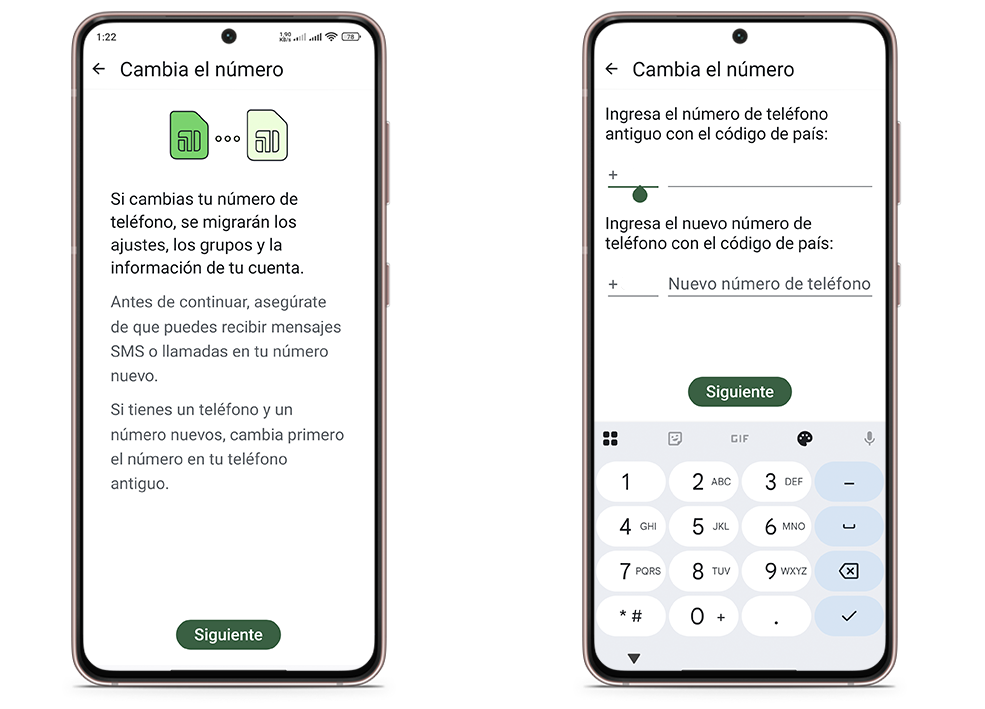 Pasos para finalizar la migración de un número en WhatsApp