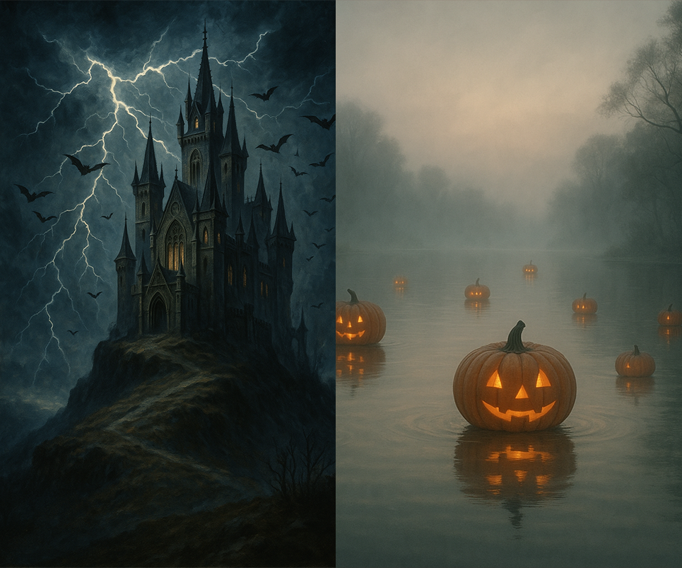 Prompts para crear imagenes de Halloween con ChatGPT - Paisajes y fondos