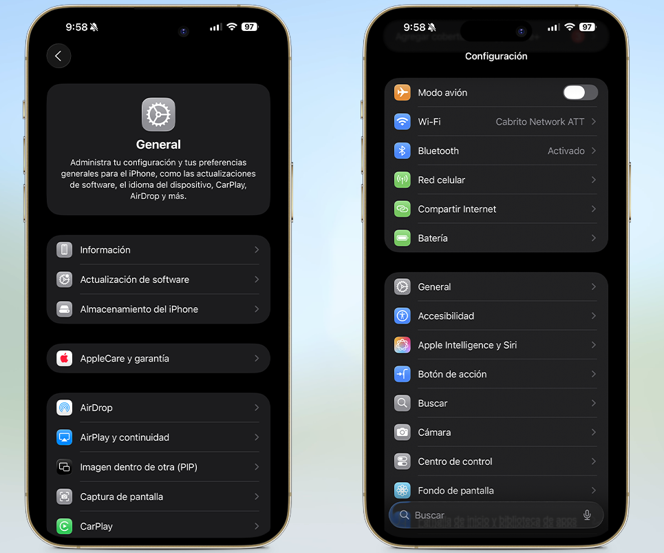 Trucos ocultos de iOS 26 - Gesto de deslizar hacia atrás en cualquier sitio