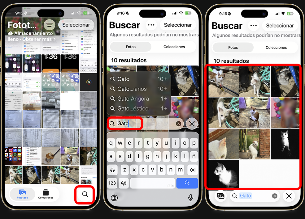 Truco para encontrar fotos en el iPhone rápidamente - Buscar por texto o palabras clave