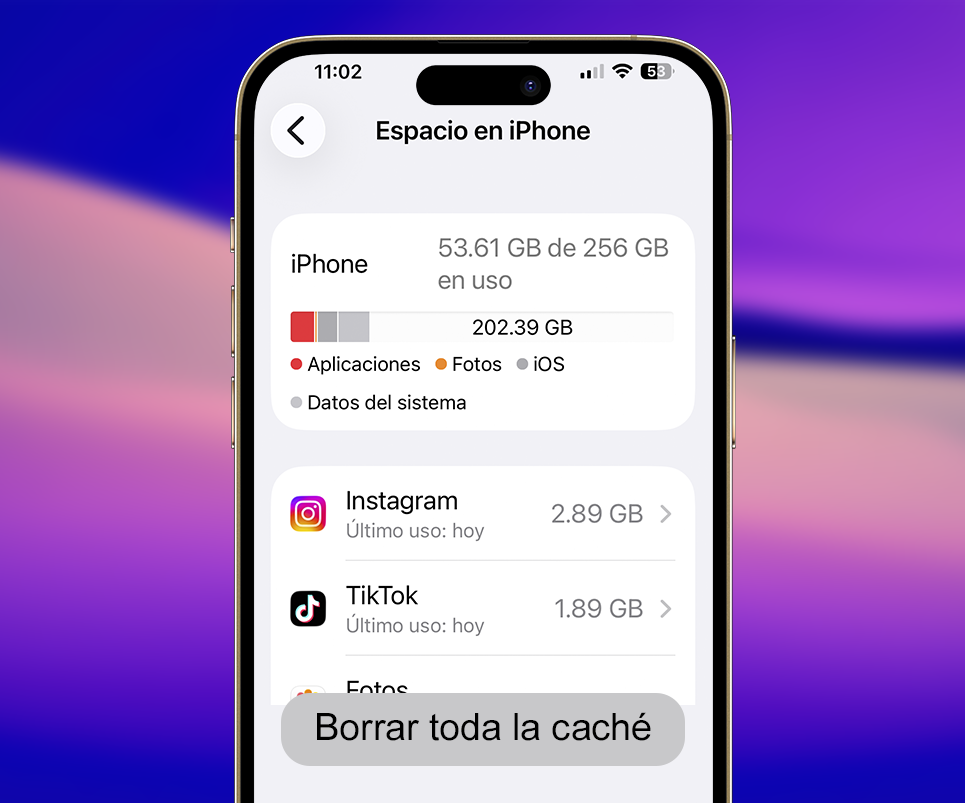 Cómo borrar caché en iPhone