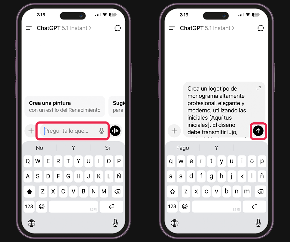Pasos para crear logos con ChatGPT