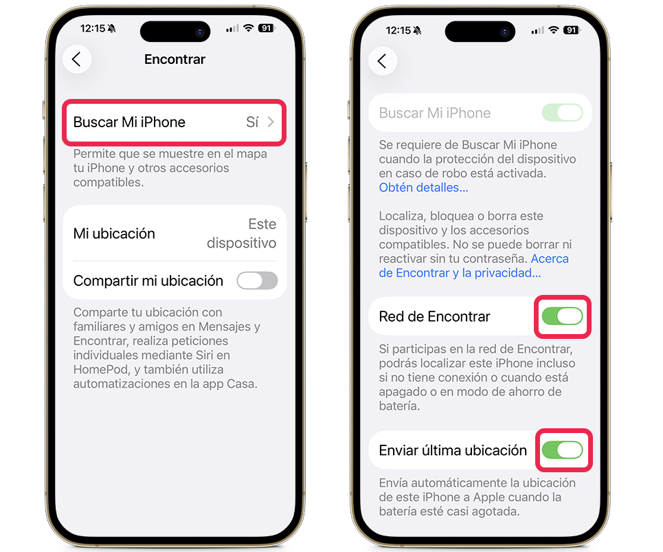 Permite que se muestre tu iPhone en el mapa