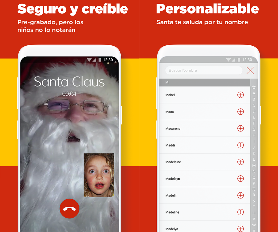 Apps de llamadas a Santa Claus - Videollamada a Santa