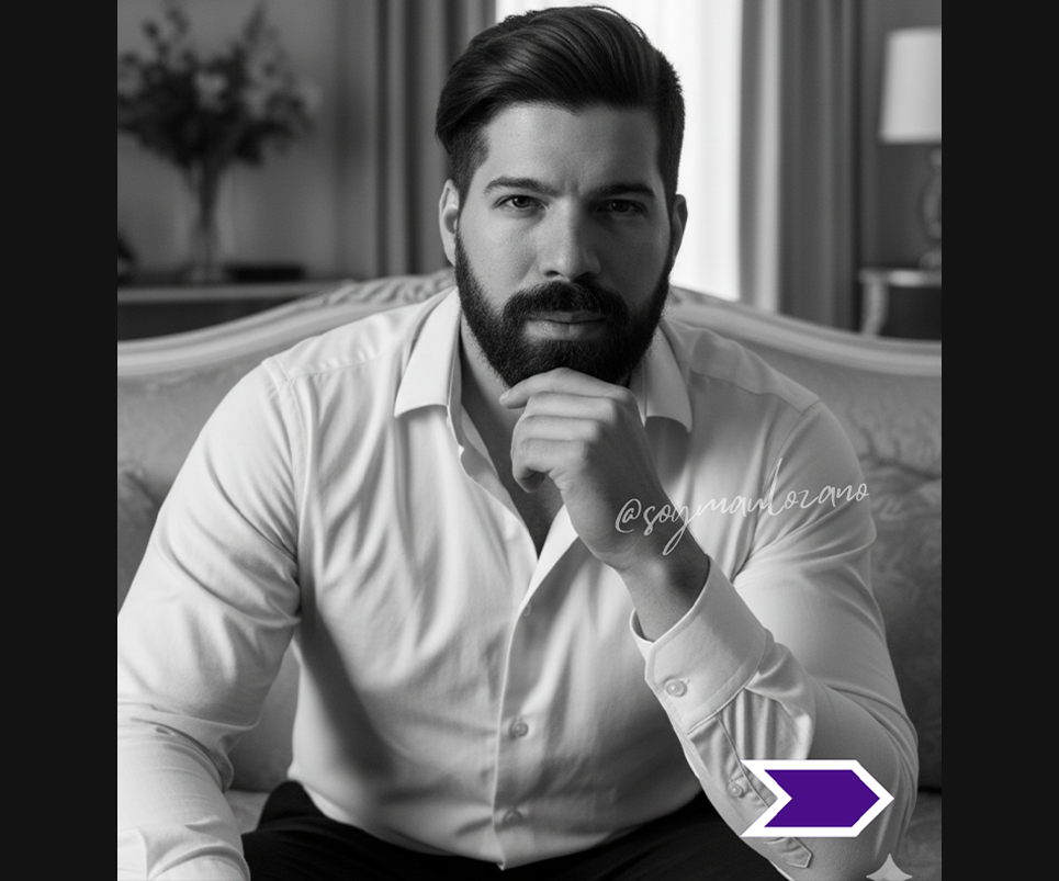 Prompts para crear fotos profesionales para tu CV con Gemini - Retrato de hombre sentado