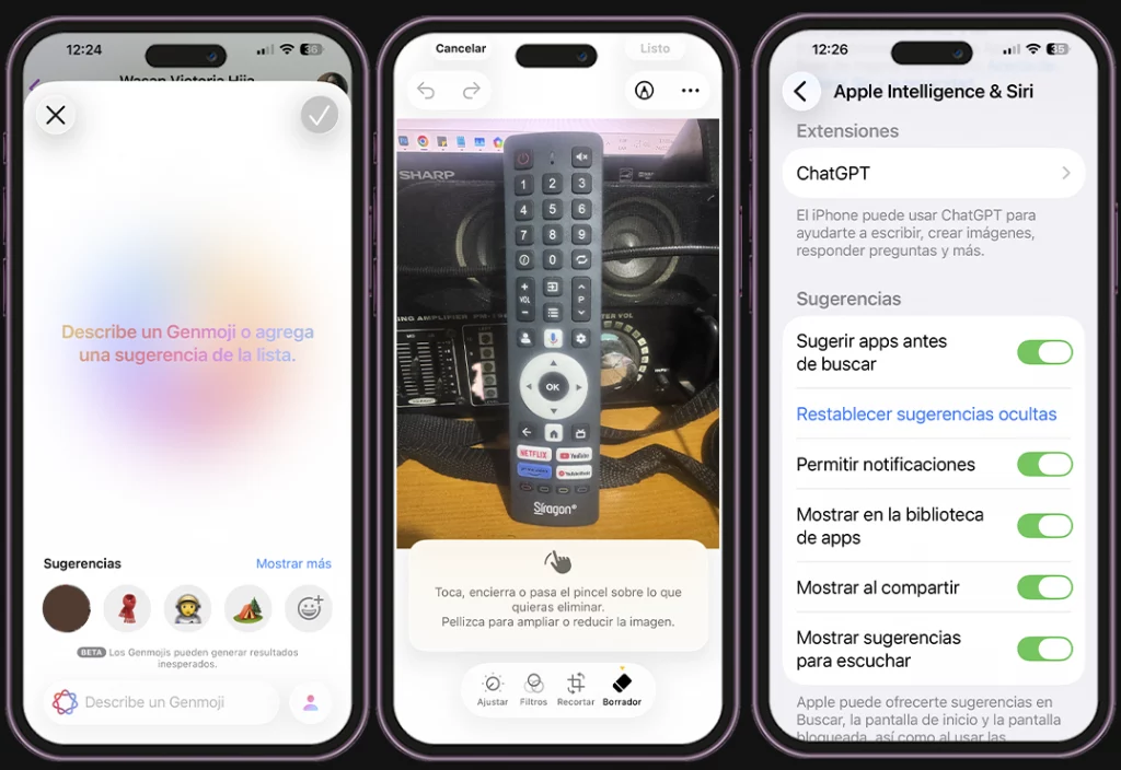 Funciones destacadas del ecosistema Apple Intelligence