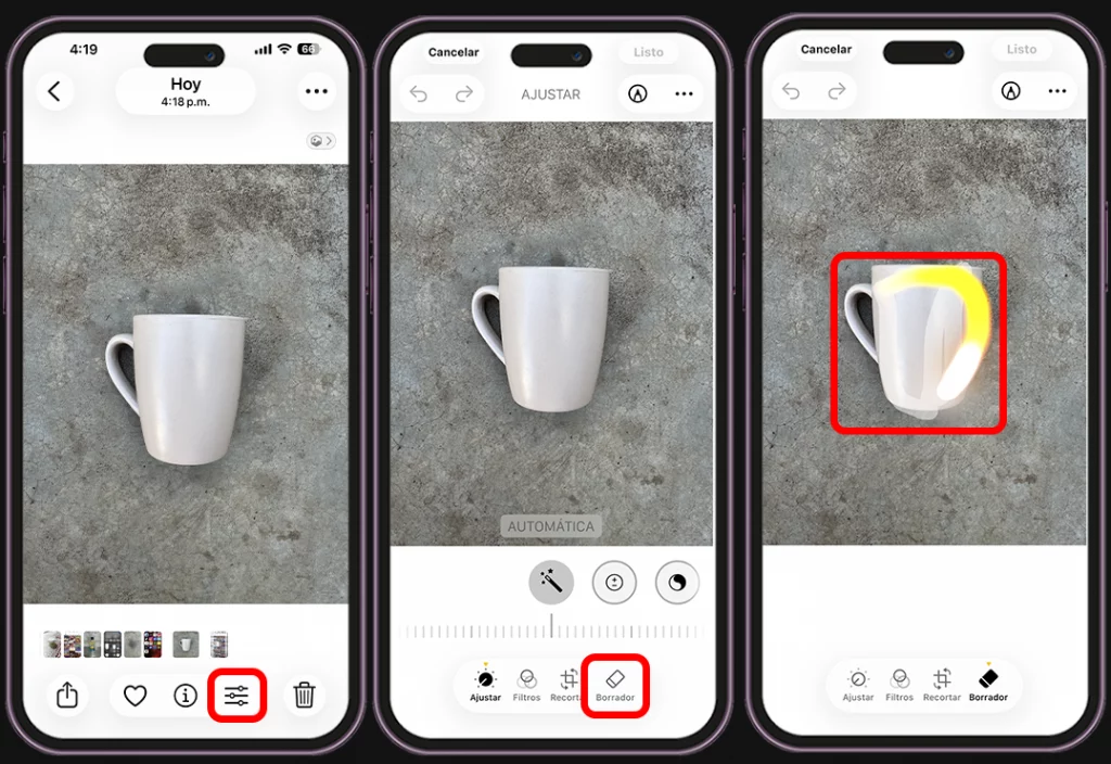 Estos son los pasos para quitar objetos de fotos con Limpiar de Apple Intelligence en iPhone