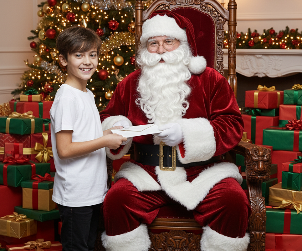 Prompts de Navidad para crear fotos con Santa