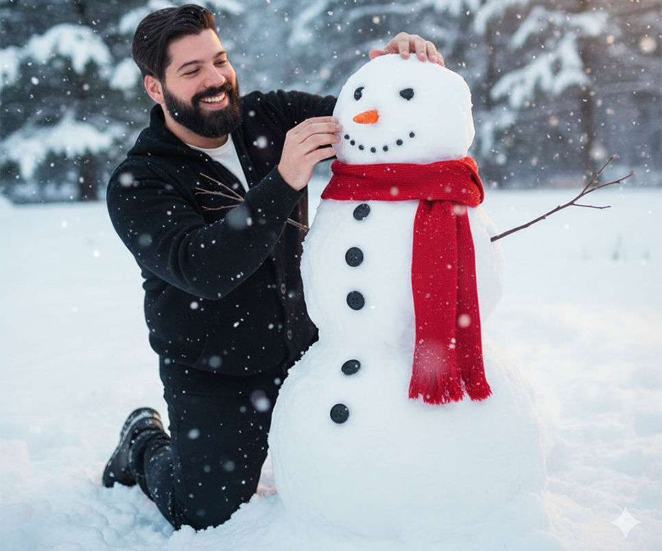 Prompts para crear fotos en la nieve