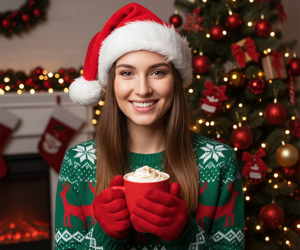 Prompts para crear fotos de Navidad - Retratos navideños individuales