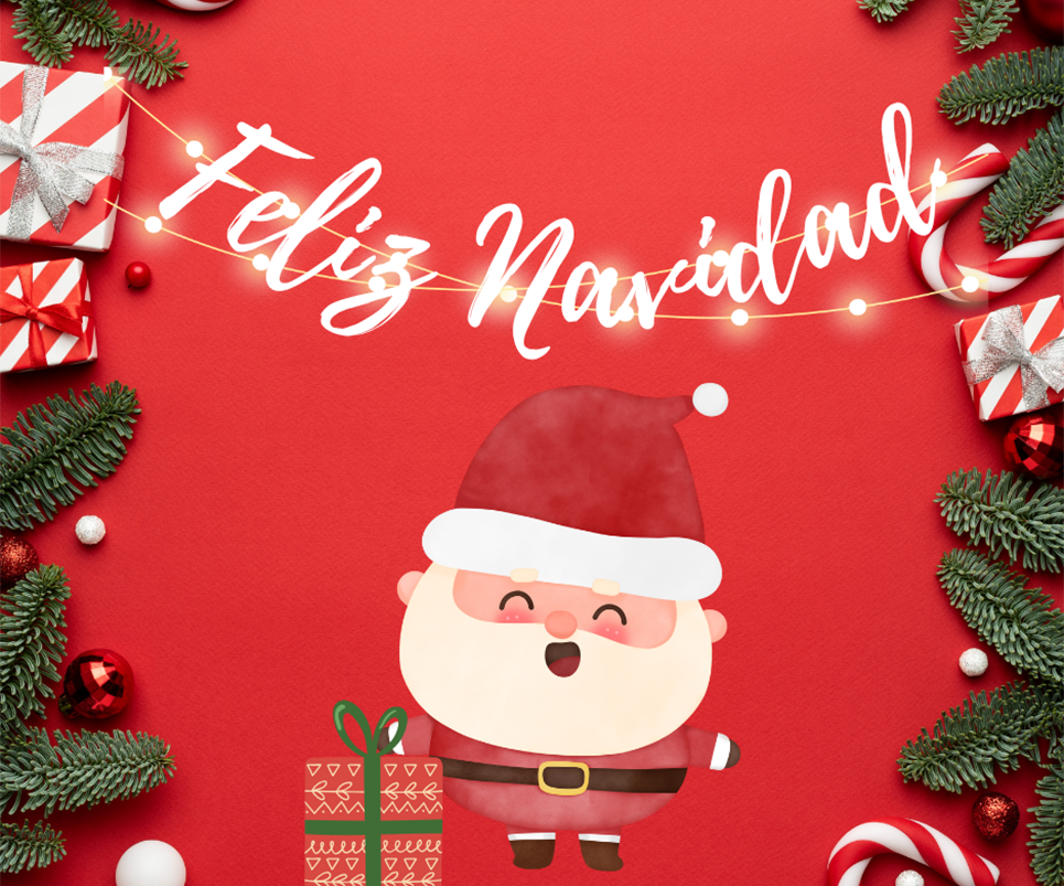 Tarjetas de Navidad para imprimir gratis - Santa Claus