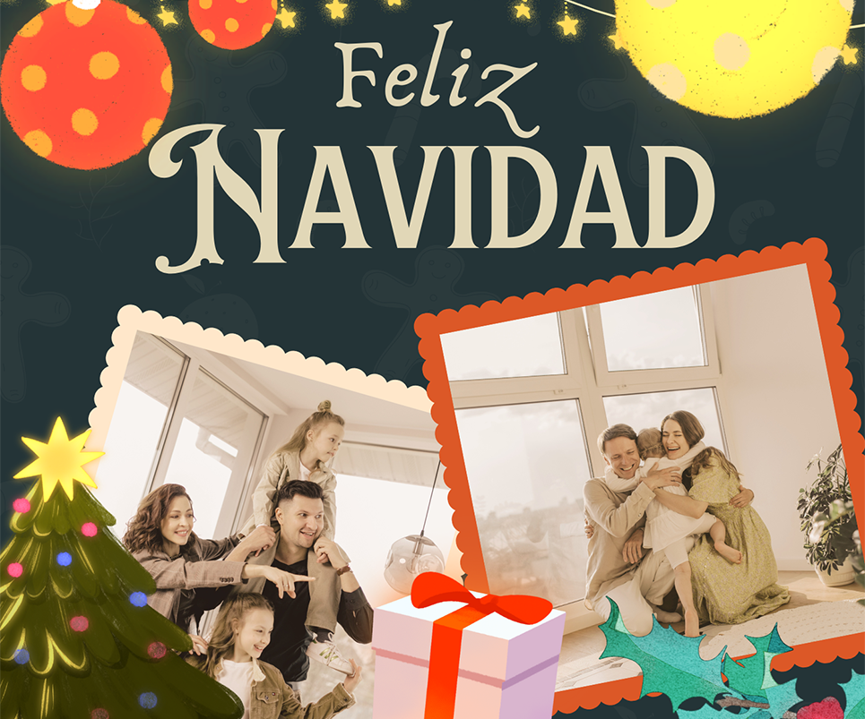 Tarjetas de Navidad para imprimir gratis - Amigos y familia