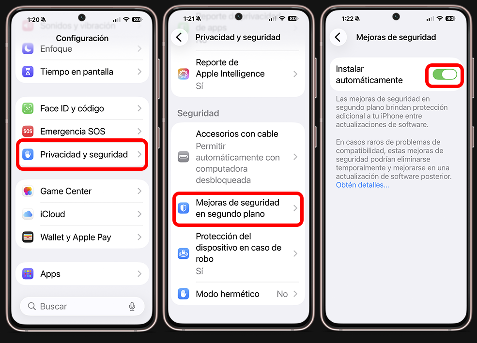 Novedades de iOS 26.1 - Privacidad y seguridad reforzadas