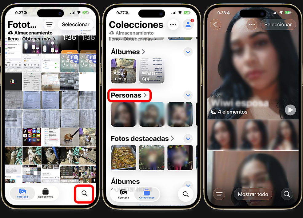 Truco para encontrar fotos en el iPhone rápidamente - Buscar por personas o mascotas