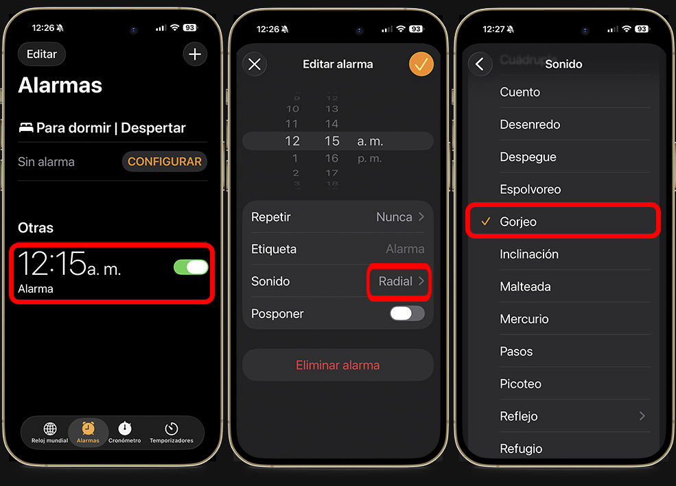 Trucos para hacer que la alarma de mi iPhone suene más fuerte - Elige un tono potente y reconocible