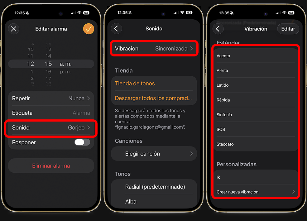 Trucos para hacer que la alarma de mi iPhone suene más fuerte - Juega con las vibraciones
