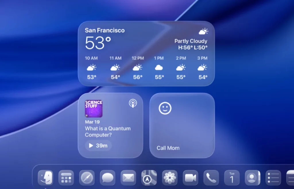 liquid glass en macbook pro m5