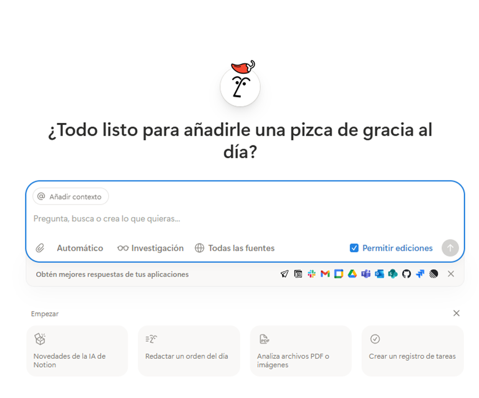 Alternativas a ChatGPT gratis - Notion AI