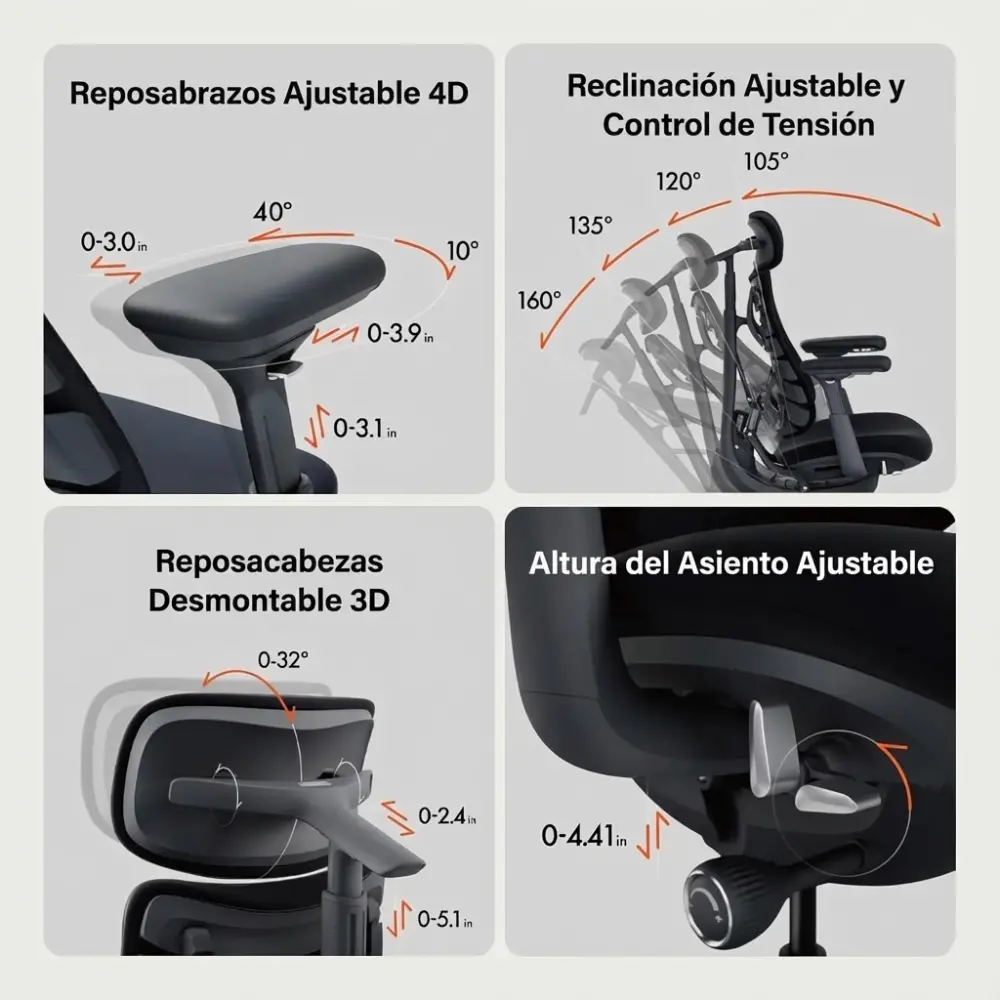 LiberNovo Omni silla ergonómica dinámica ajuates1