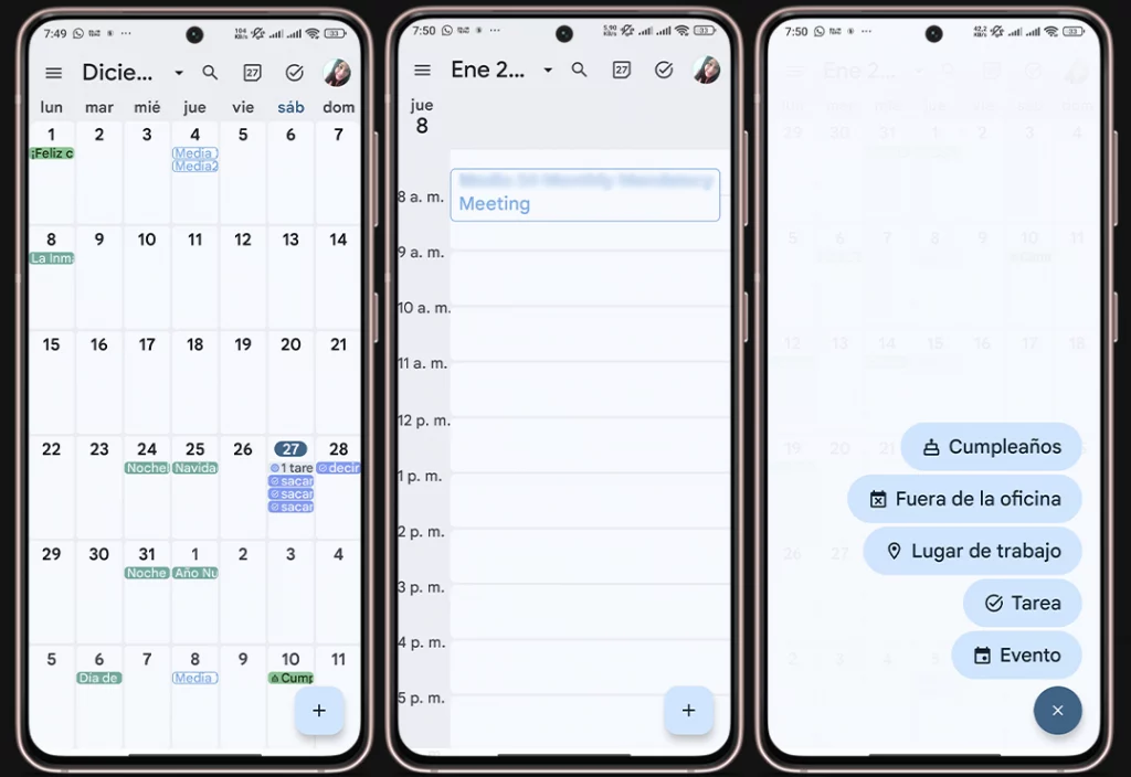 Apps de productividad para empezar el año bien - Google Calendar