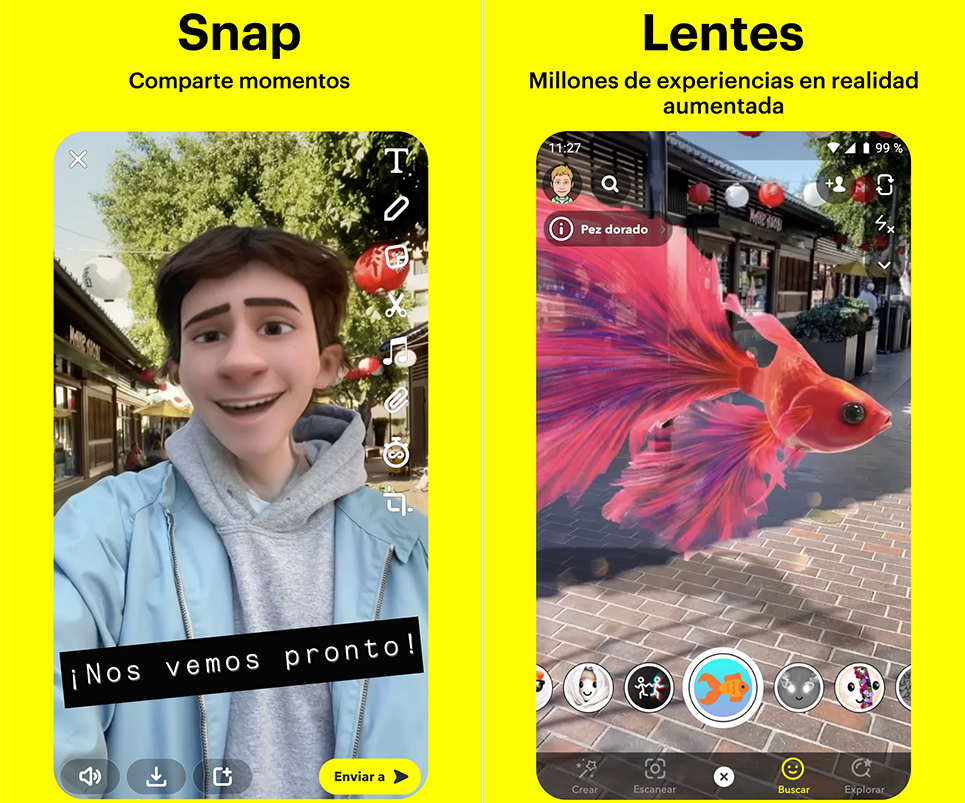 Apps móviles más descargadas del año - Snapchat