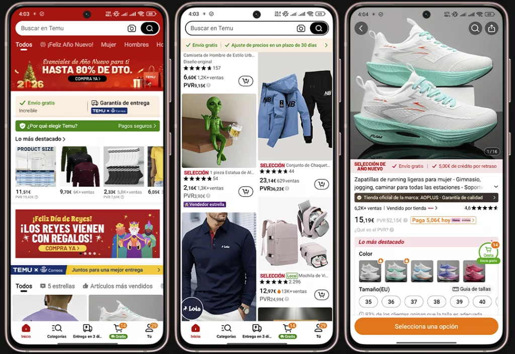 Apps móviles más descargadas del año - Temu