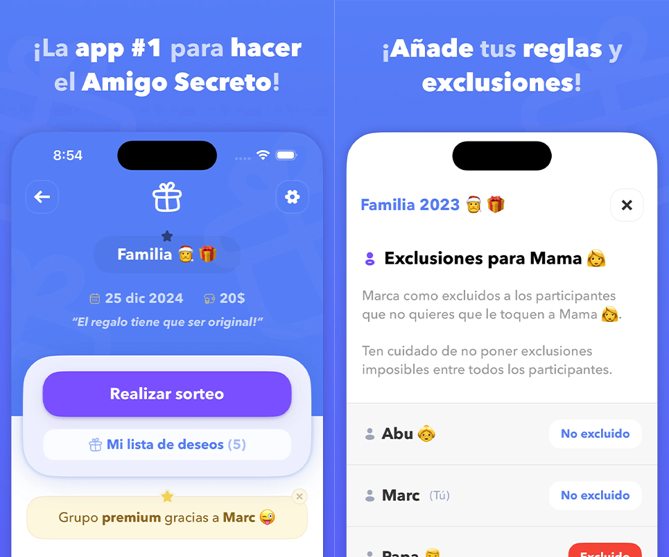 Apps para el sorteo del amigo secreto - Amigo Secreto 22