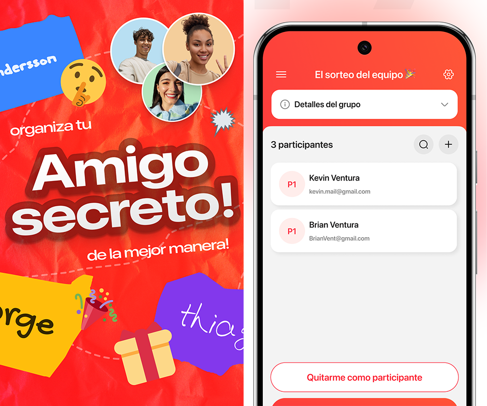 Apps para el sorteo del amigo secreto - Papelzinho