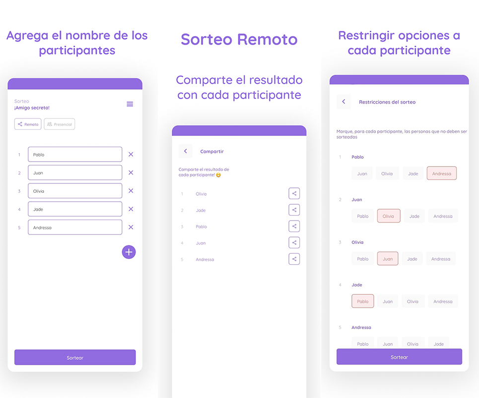 Apps para el sorteo del amigo secreto - Sorteo Amigo Secreto