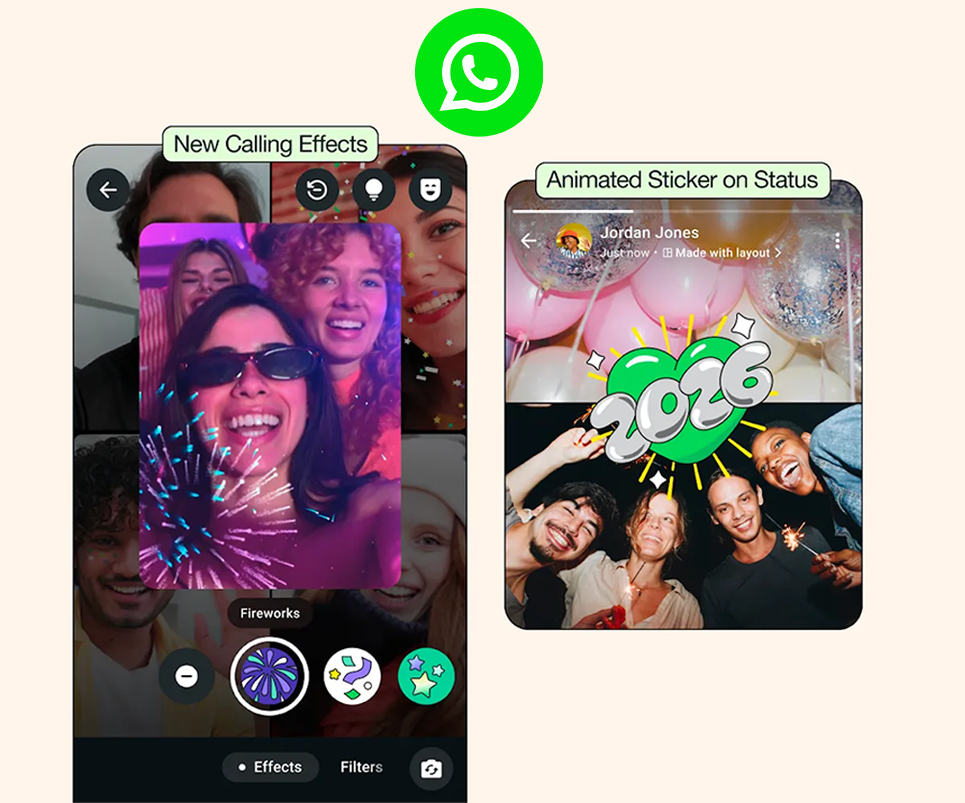 Novedades de WhatsApp para celebrar el Año Nuevo 2026