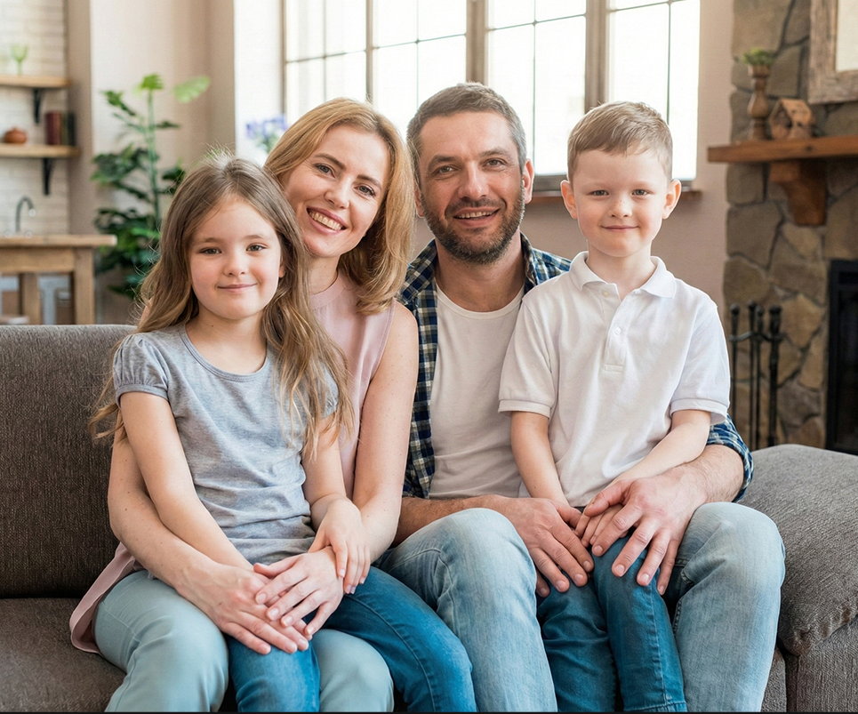 Mejores prompts para crear fotos familiares de 4 con Gemini