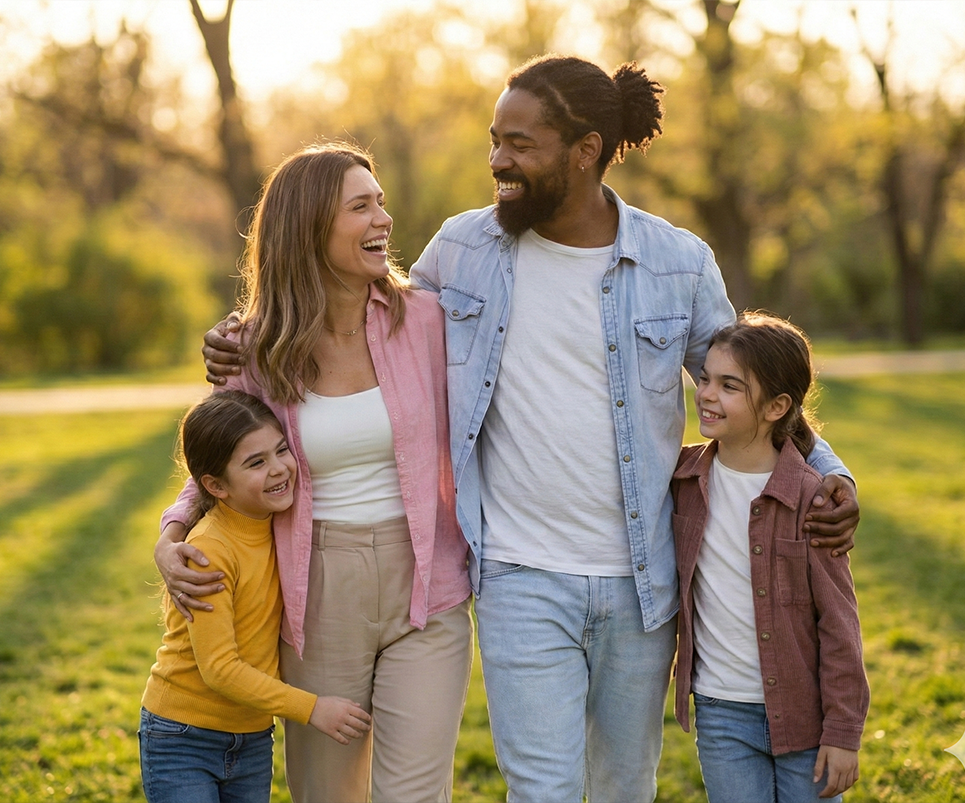 Mejores prompts para crear fotos familiares de 4 con Gemini